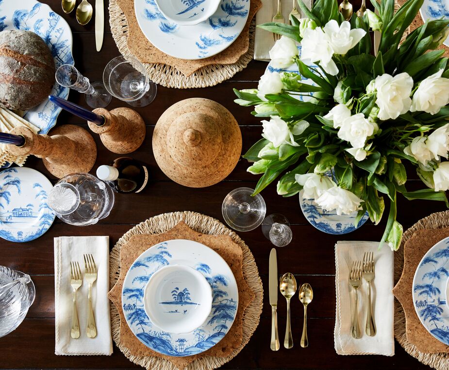 Juliska’s Spring Gardening Plates and Main House Serving Platter capture the spirit of the season.
